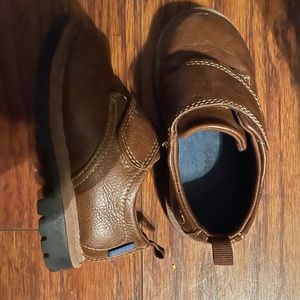 Carters boys brown dress shoes